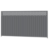 1800mm x 3180mm high Colorbond Lattice Fencing Panel 100% Australian Made, 4x Sheets, 2x Channel Posts, 3x Rails, 1x Infill sheet, Screws.